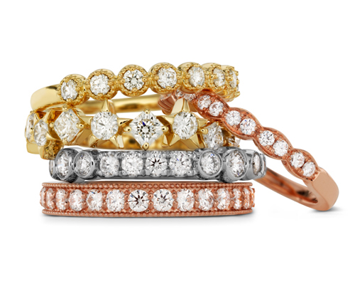 Rose Gold Wedding Bands from Ben David Jewelers in Danville