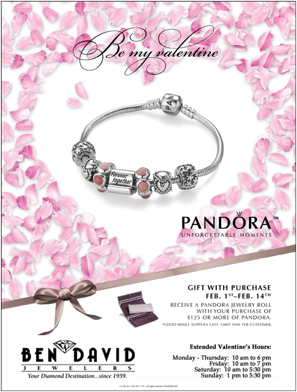 Pandora Special Gift with Purchase and Valentine’s Hours
