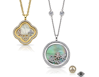 Silver lockets you can design in the Four Keeps line