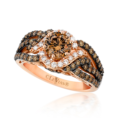 Chocolate Diamonds Engagemet Ring