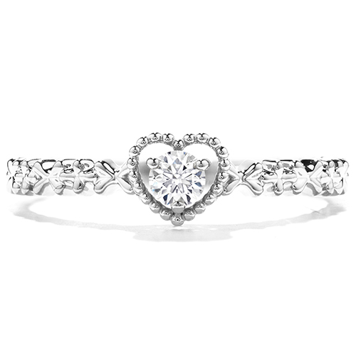 This diamond ring works as a promise ring or a right hand ring.