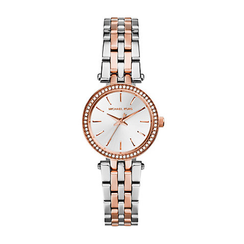 Jewlery and watches are beautiful gifts like this Michael Kors Petite Darci Silver Watch.