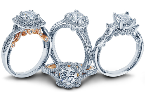 You can turn any Verragio setting into a cubic zirconia engagement ring.
