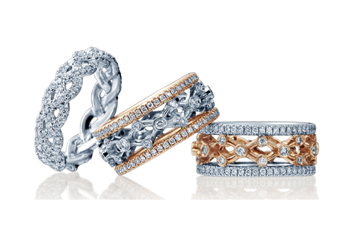 Wedding bands for Verragio's pretty wedding bands.