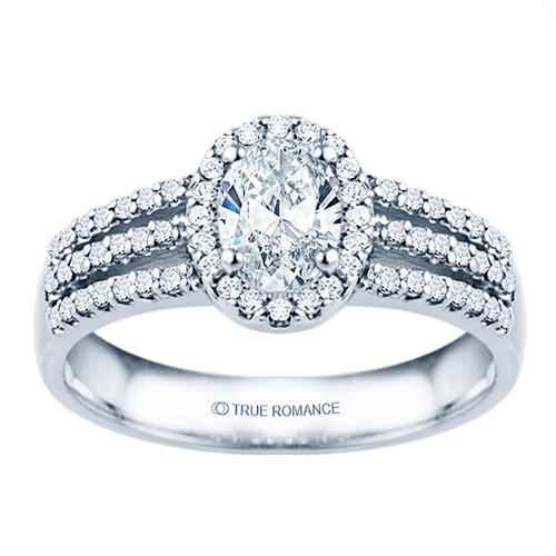 From Ben David Jewelers, halo engagement ring RM1394