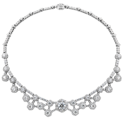 Diamond necklace designed by Hearts on Fire