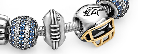 Pandora beads from the NFL Collection.