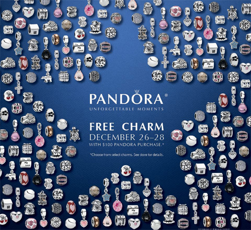 Pandora bracelets free bead today.