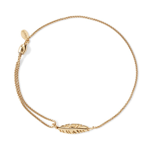 Alex and Ani's Feather Bracelet.