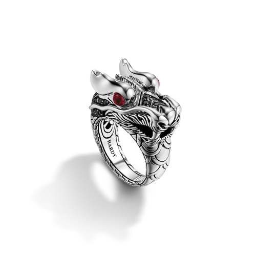 Handmade Sterling Silver Rings as dragon heads.