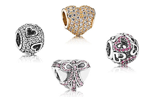 Pandora celebrates Valentine's Day with new beads.