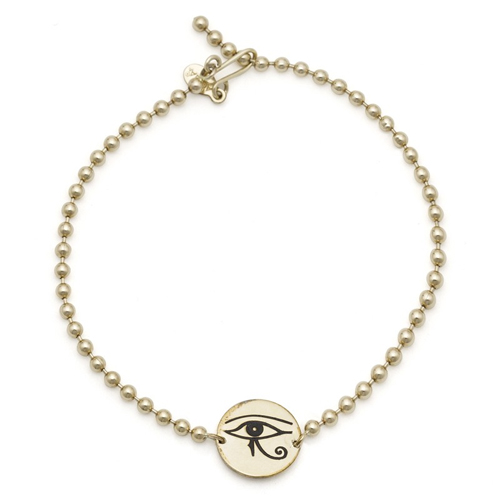 Alex and Ani Eye of Horus Sacred Studs Chain bracelet.