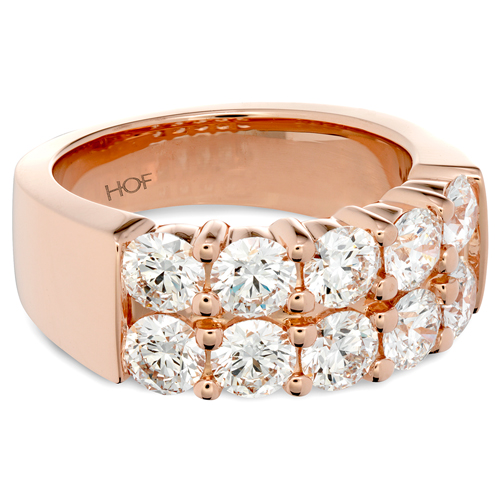 Rose Gold ring designed by Hearts on Fire.