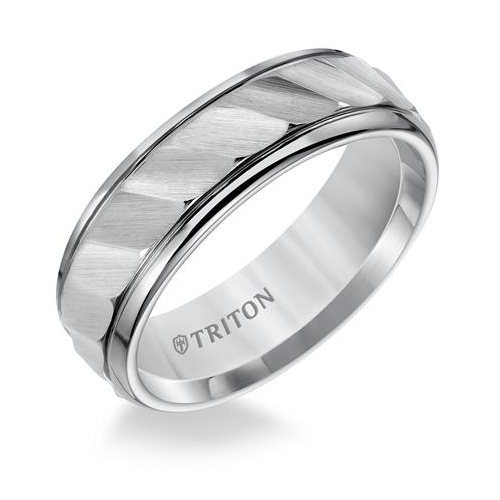 Triton Black Tungsten Carbide wedding band.