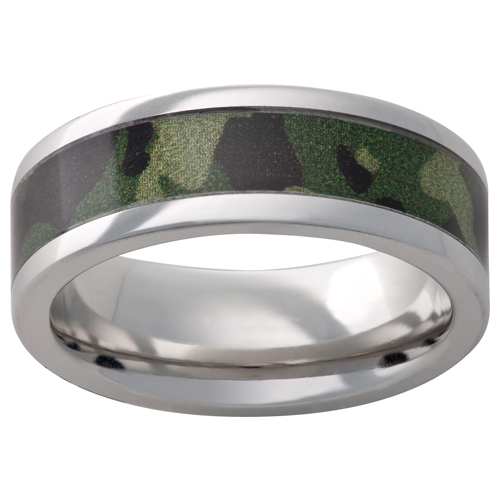 Men's rings in Military Camo.