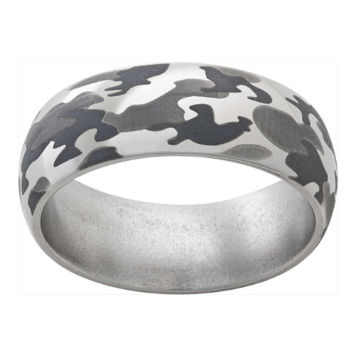 Camo wedding rings