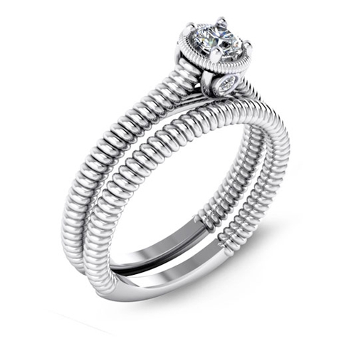 The Malo engagement ring brand is sold by Ben David Jewelers.