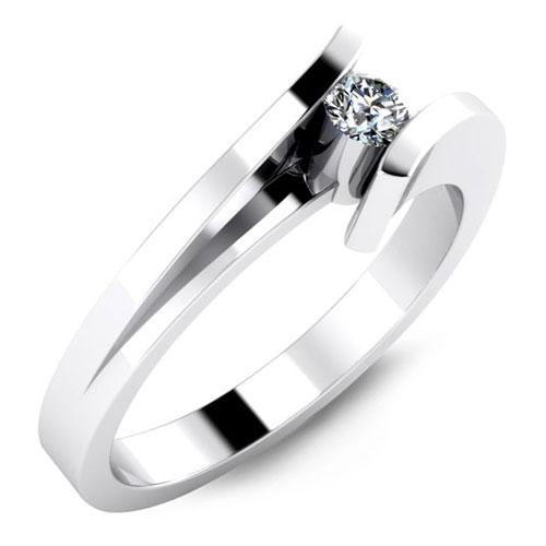 A Bezel Engagement Ring by Malo