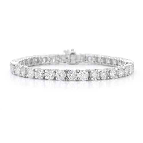 Ben David Jewelers can make a silver and diamond bracelet.