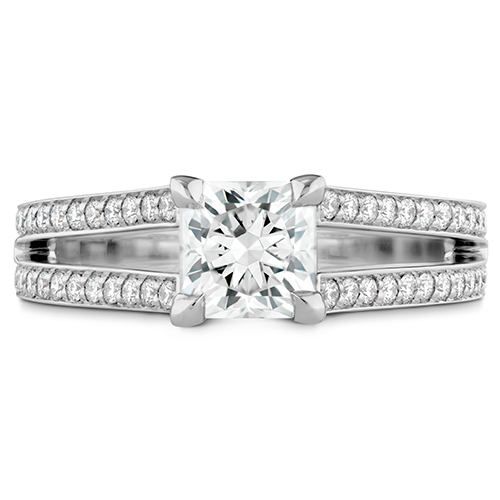 Designed by Hearts on Fire, this engagement ring is a show stopper.