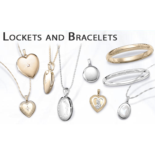 Lockets and baby bracelets for your newborn.