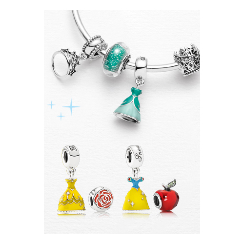 Snow White featured charms in Pandora's Disney Collection.