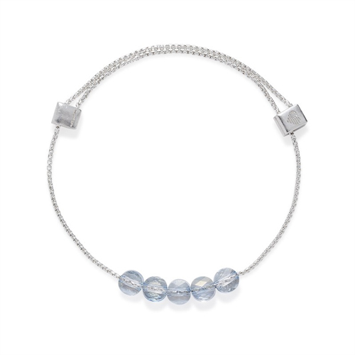 Swarovski Blue Shade Crystal Silver Bracelet