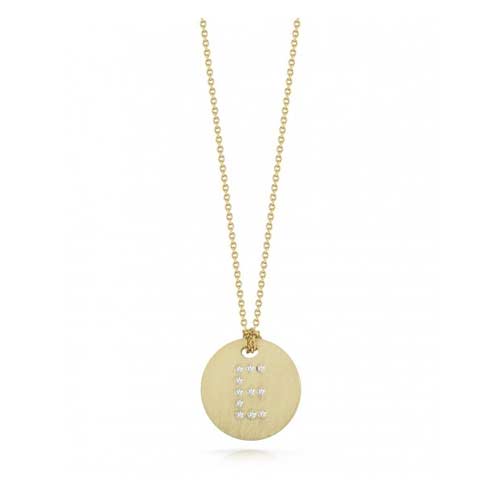 Tiny Treasures Collection by Roberto Coin has diamond initials.