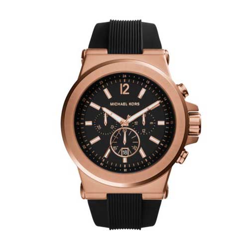 Michael Kors watch for men with rose gold detail.