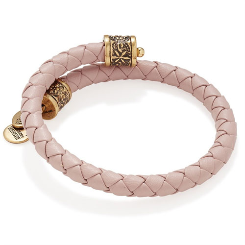 Leather wraps add texture to your stack of bangles.