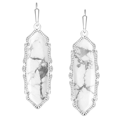 Earrings designed by Kendra Scott.