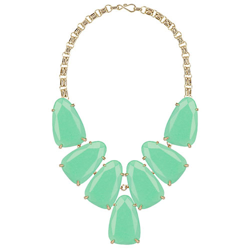 Kendra Scott Mint Necklace called Harlow Statement.