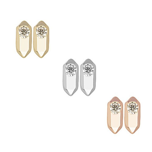 Stud earrings designed by Kendra Scott.