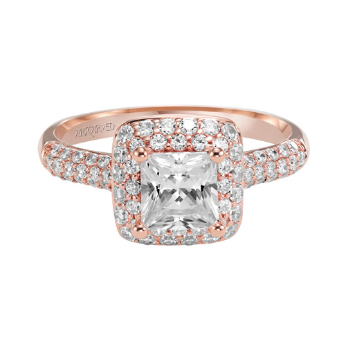 Princess Cut diamond in the ring named Betsy.