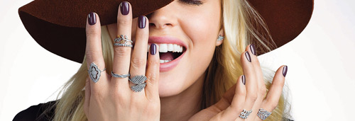 Pandora designs many band type of rings suitable for stacking.