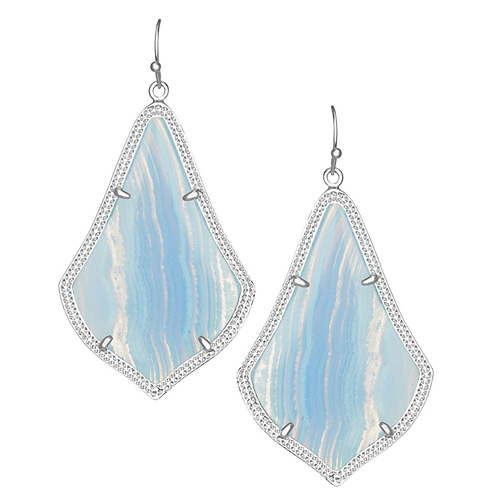 Beautiful blue earrings.