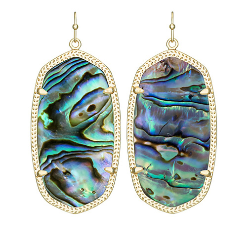 Abalone makes for gorgeous earrings.