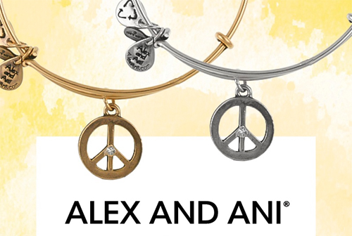 The Peace Charm Bangle is on special now.