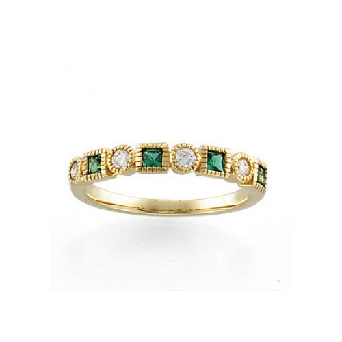 Ben David Jewelers sells emerald diamond rings.