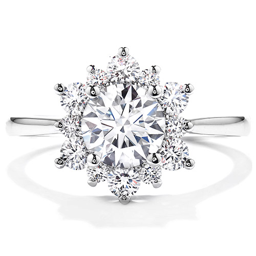 Hearts on Fire makes this 2.5 carat diamond engagement ring.