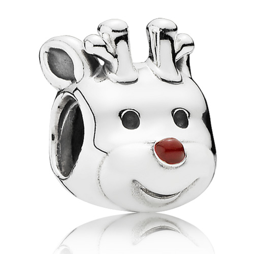 New this holiday season is the Red Nosed Reindeer Charm.