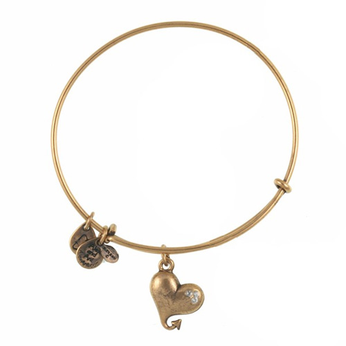 The Cupid Heart bangle is $5 off in February, 2016.