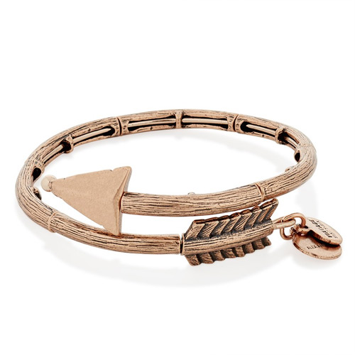 The Eros Wrap bracelet is available in 3 finishes.