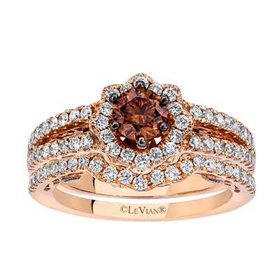 LeVian jewelry often features chocolate diamonds.