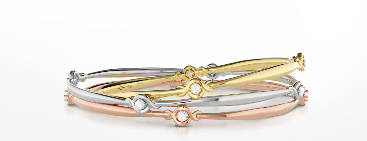 Bracelets designed by Hearts on Fire always include beautiful diamonds.