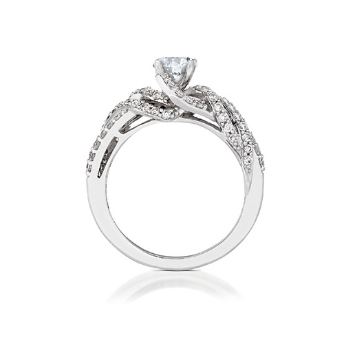 LeVian also designs engagement rings with white diamonds.