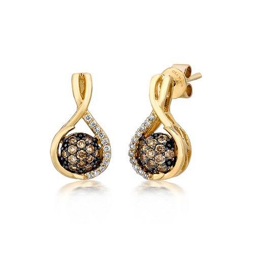 Le Vian chocolate earrings are very popular.