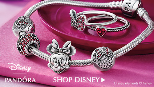 Minnie Mouse charms for Pandora bracelets.