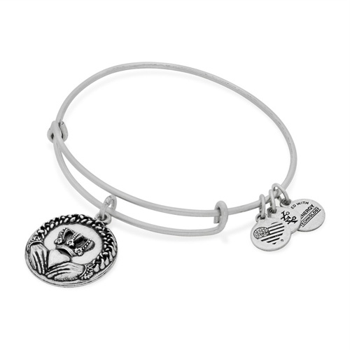 The Alex and Ani heart bangle name Claddagh is rich in Irish tradition.