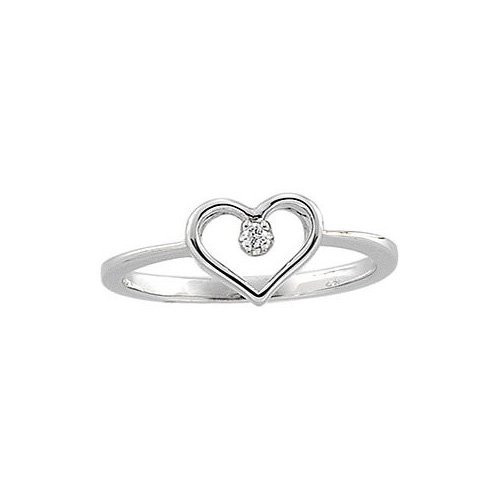 A heart shaped ring symbolizes your love.